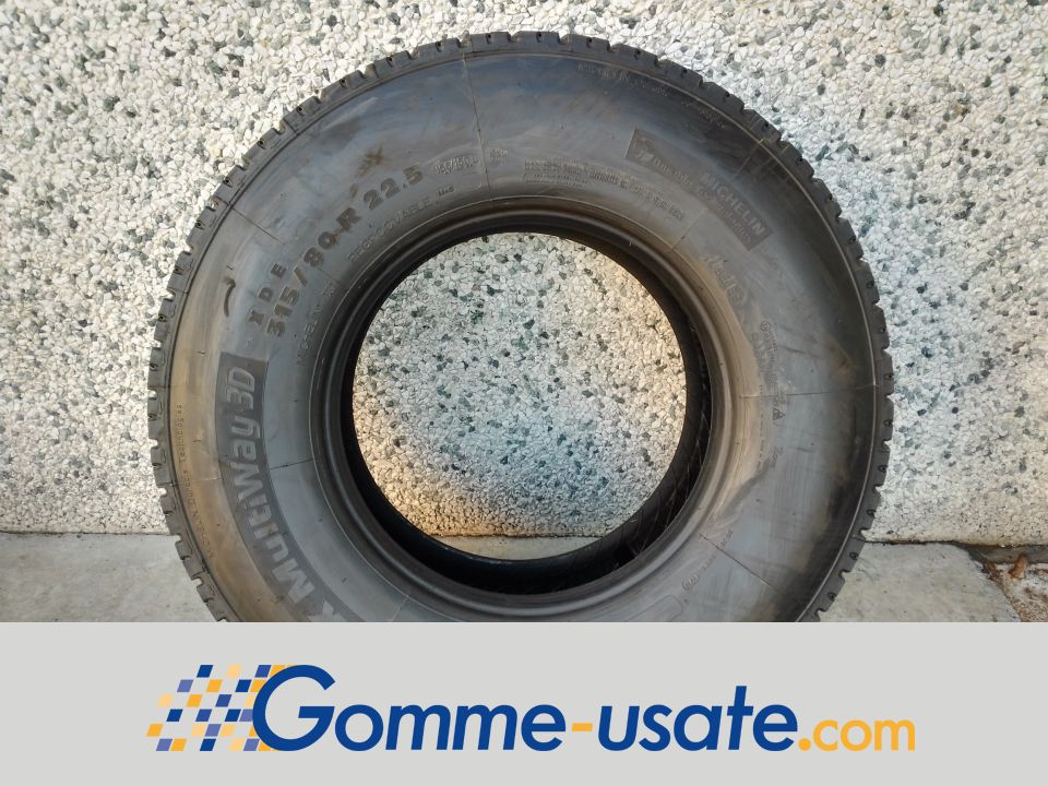 Thumb Michelin Gomme Usate Michelin 315/80 R22.5 156/150L X MultiWay 3D XDE M+S (8.05mm) Riscolpite pneumatici usati Estivo_1